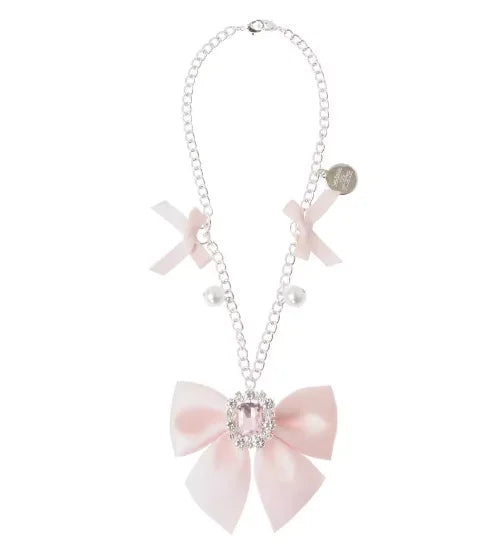 Japanese Style New Letter Satin Cute Bow Lolita Portable Tote Bag Women Commuting Versatile Pleated Sweet Single Shoulder Bag