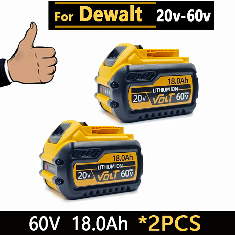 New High-Power for DEWALT 20V/60V Battery DCB200 DCB205 DCB206 * Power Tool 18V Battery 3AH 8AH 12AH 18AH Batteries DCD805