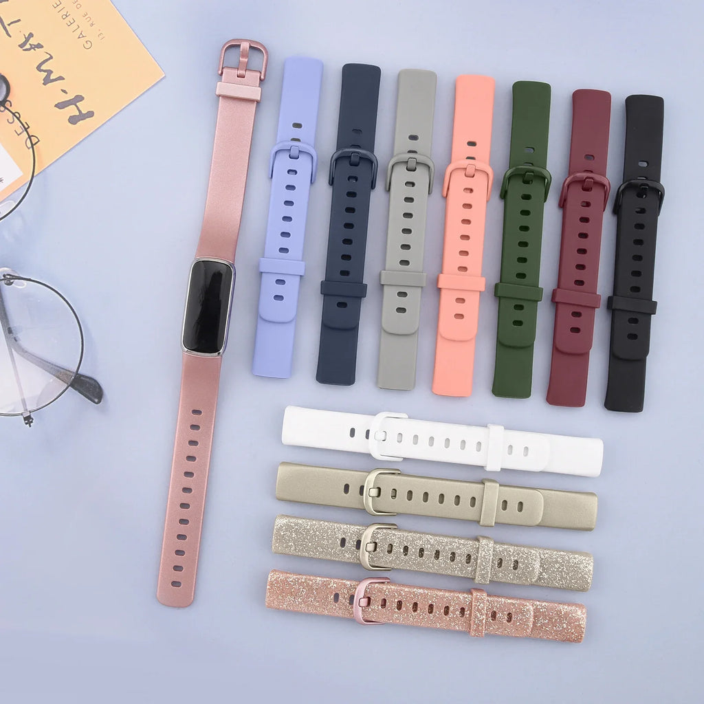 Soft Silicone Band Straps For Fitbit Luxe Wrists Waterproof Replacement WatchBand For Fitbit Luxe Smart Watch Accessories Correa