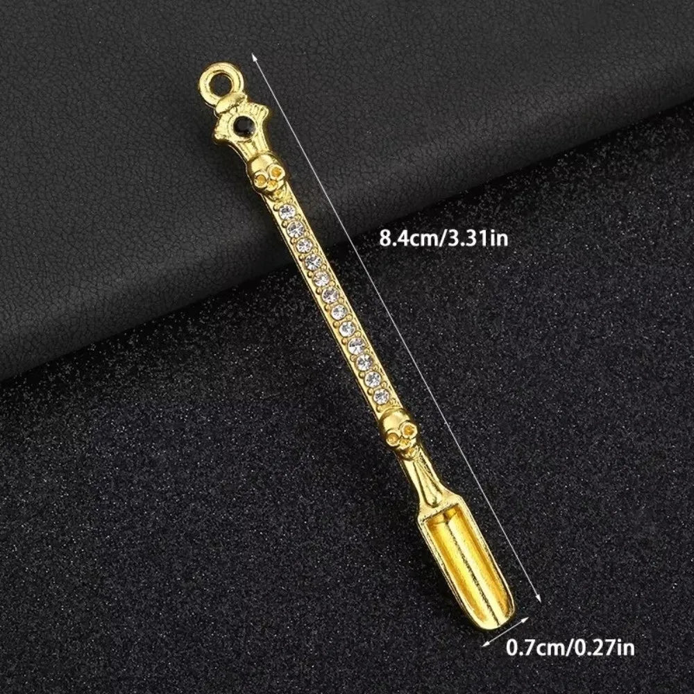 Powder Spoon Thicken Metal Spoon Micro-tuning Coffee Mini Shovel Long Handle Small Stirring Spoons Kitchen Supplies