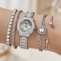 5Pc Trendy Latest Elegant And Fashionable Quartz Watch, Ideal Gift For Friends And Family On Valentine's Day, Easter, Birthdays!