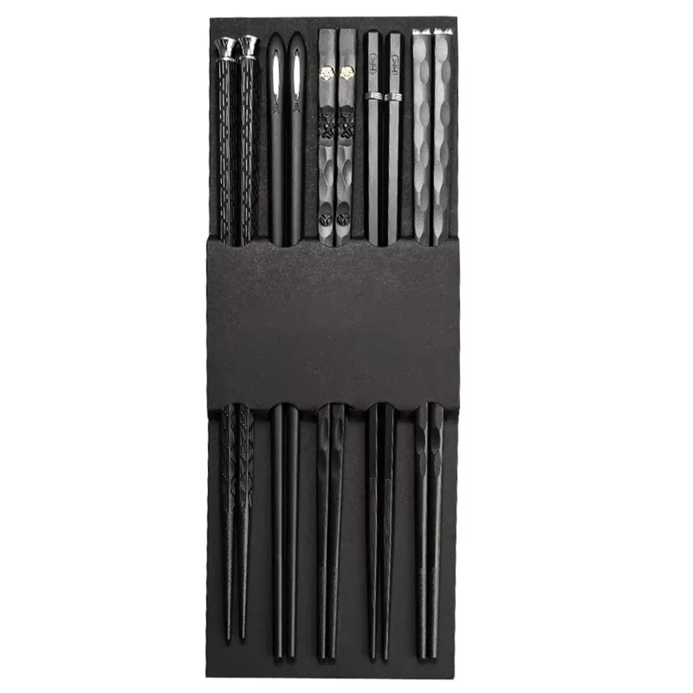 5Pairs High Quality Japanese Non-Slip Chopsticks Korean Home Hotel Restaurant Portable Healthy Food Stick For Sushi Chopsticks