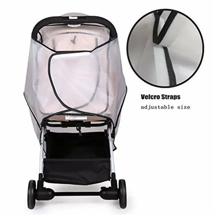 Universal Baby Stroller Rain Cover Windshield Rainproof Dust Cover Baby Stroller Accessories Cart Raincoat Weather Shields