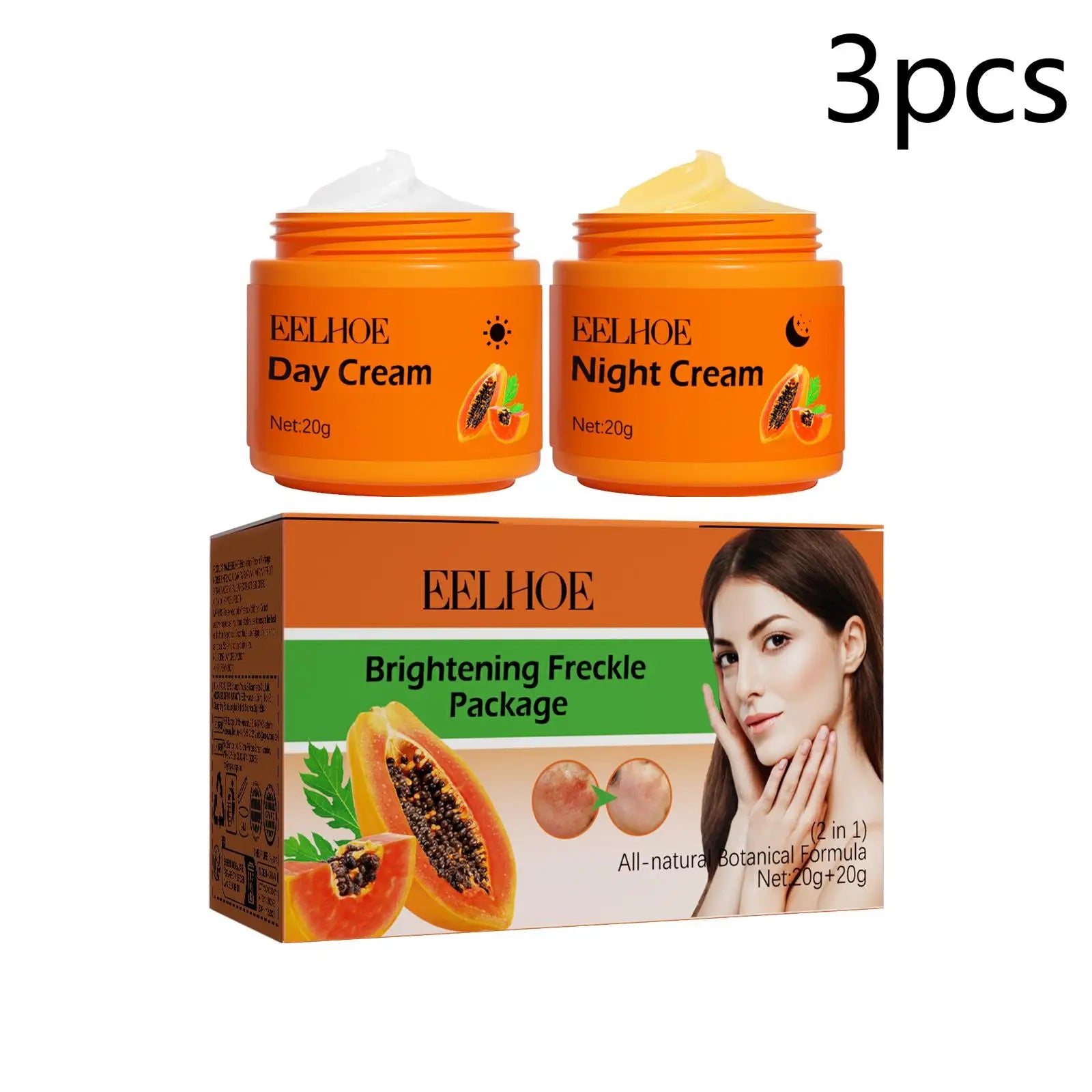 Papaya Brightening Cream, Dark Spot Care & Even Tone Moisturizer, Daily Nourishing Face Cream