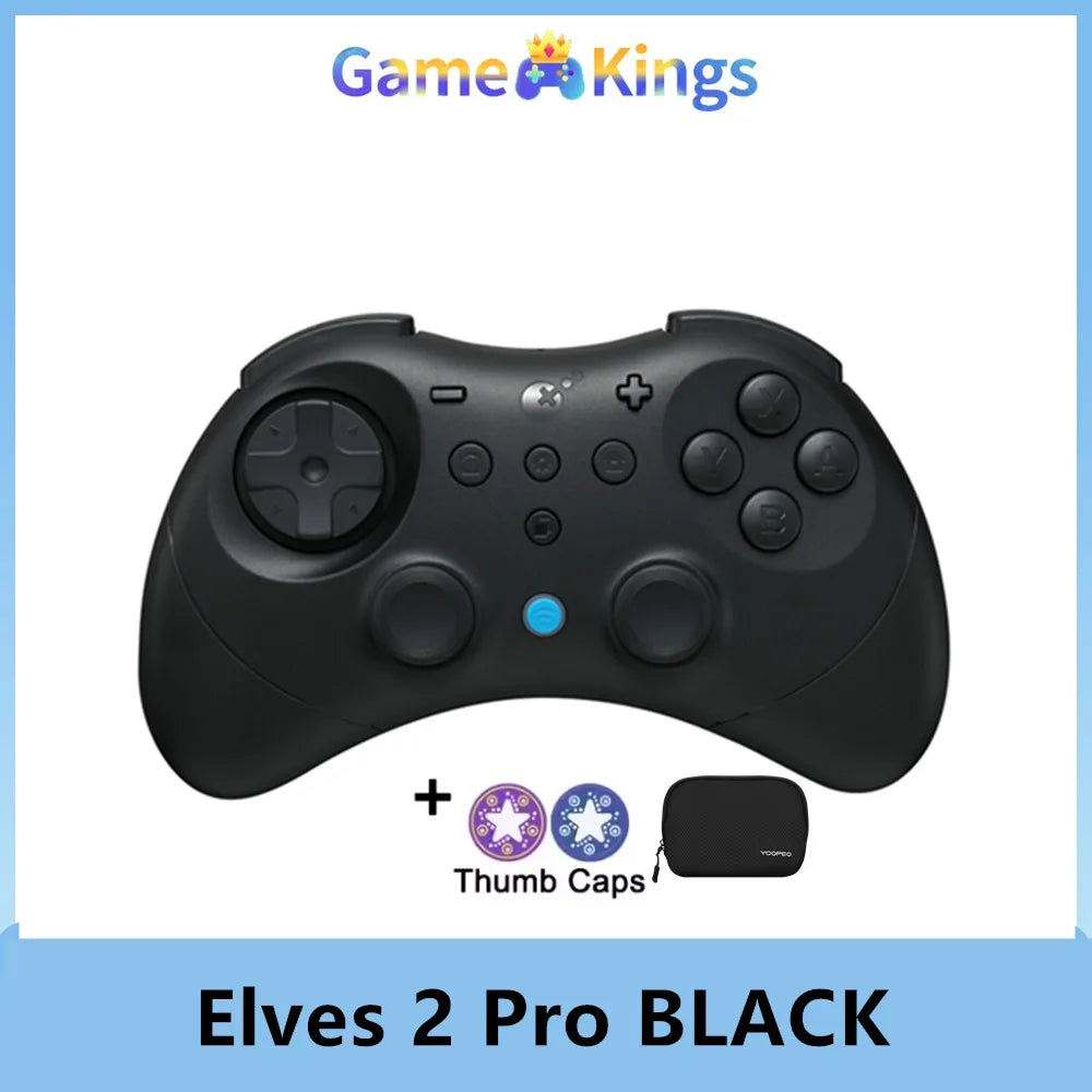 GuliKit Elves 2 Pro Wireless Gaming Controller for Switch 2,Windows,iOS & Android, Hall Effect Joysticks,1000Hz Polling Rate