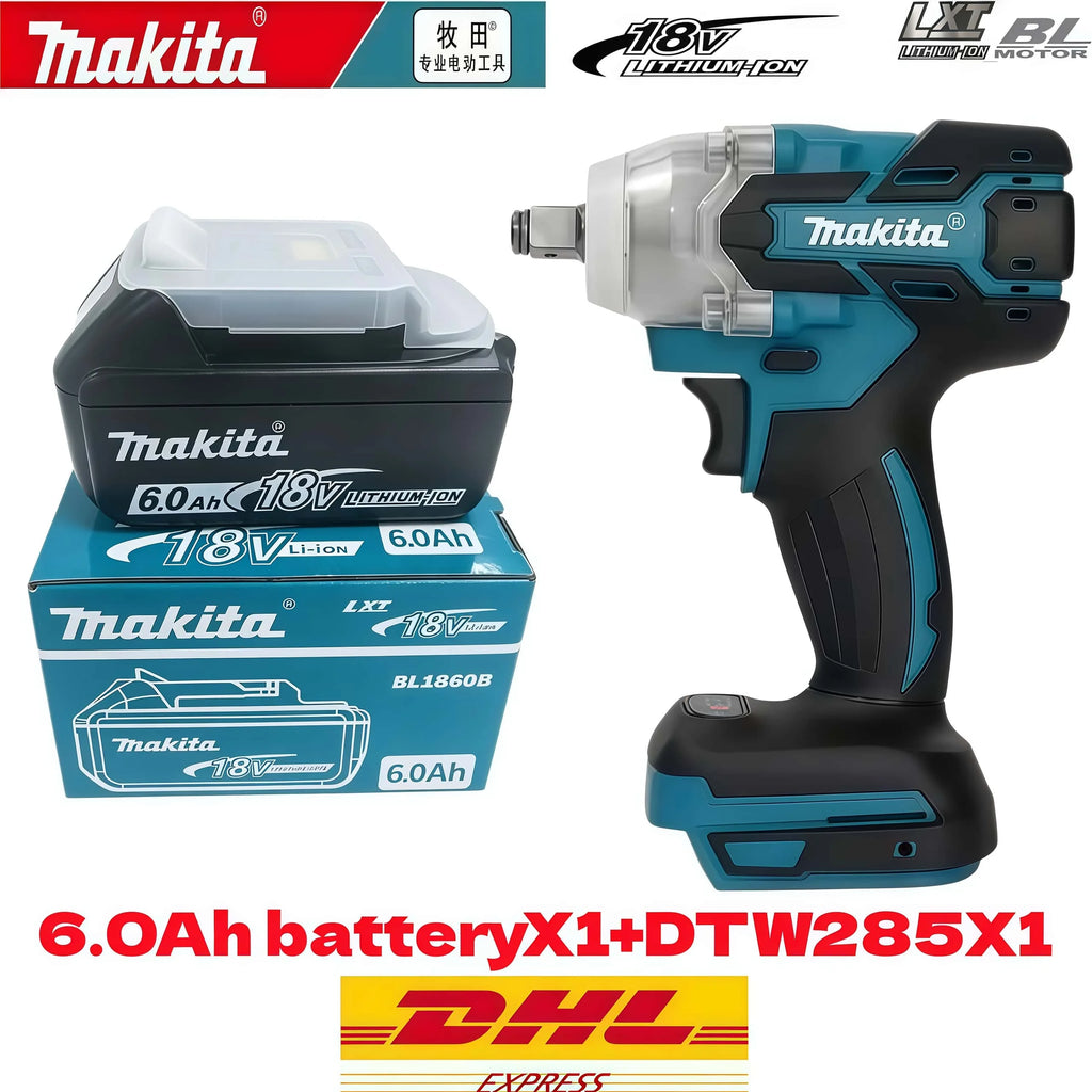 100% Genuine Original Makita 6.0Ah 18V Rechargeable Battery, BL1860B Makita 18V Battery BL1850 BL1840 BL1860 Replacement Lithium