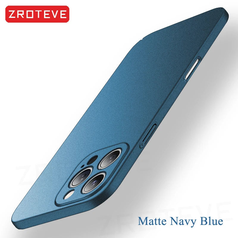 For iPhone 18 17 16 Pro Max 17e 16e 15 14 Plus 13 Mini Case ZROTEVE Ultra Slim Matte Hard PC Cover For IPhone17 Air Phone Case