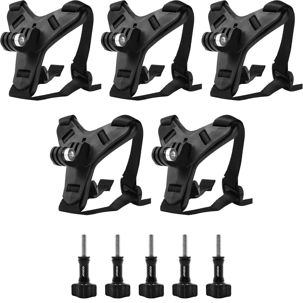 Motorcycle Helmet Strap Chin Mount For Gopro Hero 13 12 11 10 9 8 SJCAM AKASO Action Camera Mount Full Face Holder Accessories