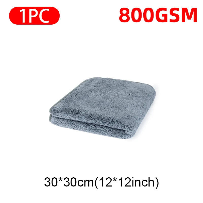 SEAMETAL Microfiber Car Towel Super Absorbency Car Cleaning Care Cloth Auto Towel One-Time Fast Drying for Car Wash Accessories