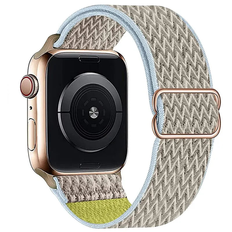Scrunchie Strap for Apple watch Ultra 49mm band 45mm 44/46mm 41mm Adjustable Nylon Loop bracelet iWatch serie se 6 7 8 9 10 11