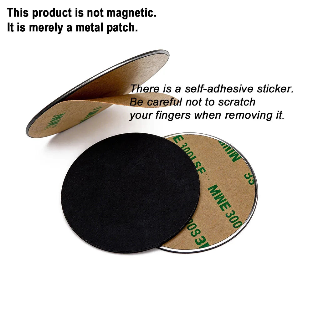 10PCS General Metal Patch for Magnetic Car Phone Holder,with Adhesive,for Mobile Phone Magnet Mount Stand