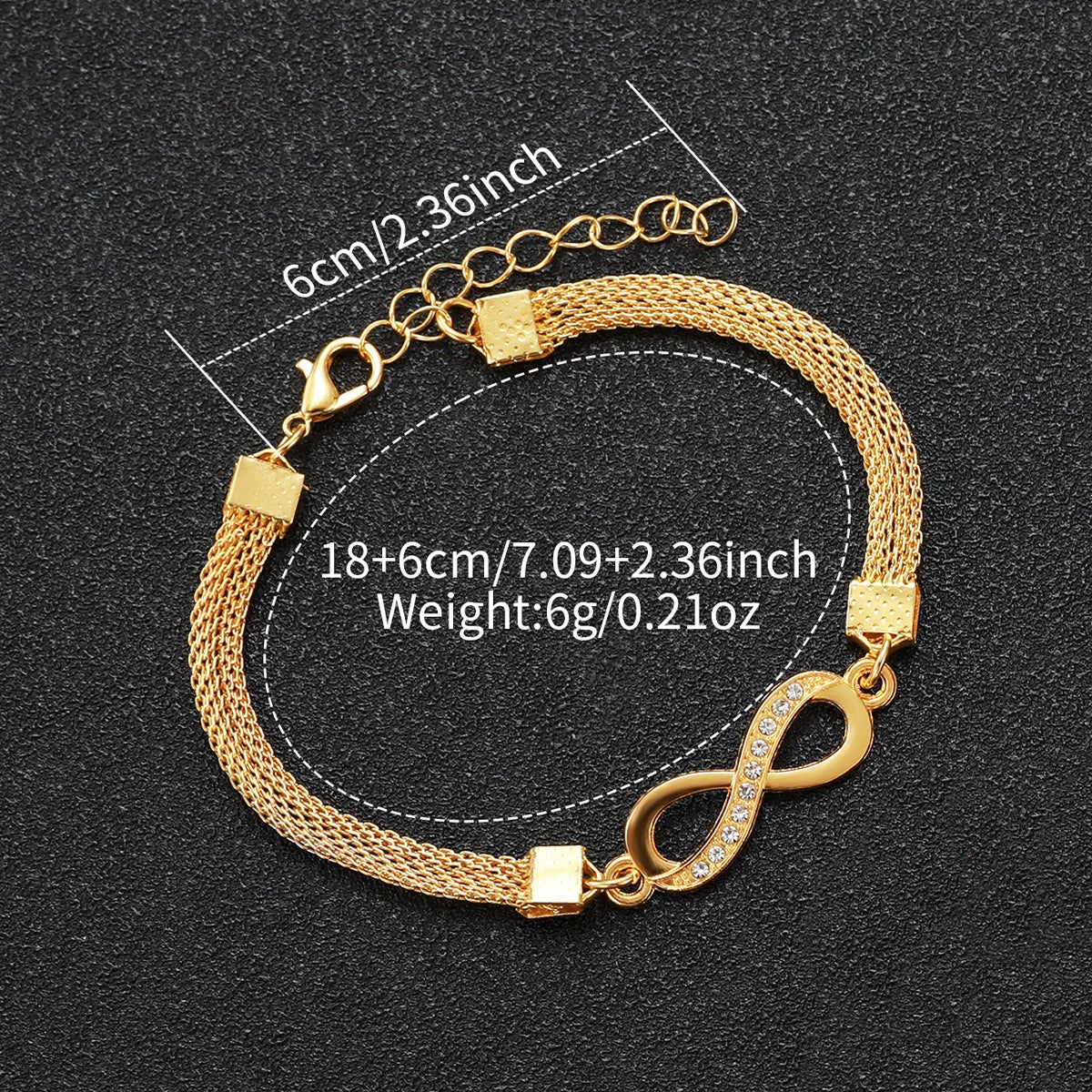 2PCS Luxury Full Diamond Women Watches Bracelet Set Fashion Decorative Three-eyes Ladies Quartz Wristwatch (Without Box)
