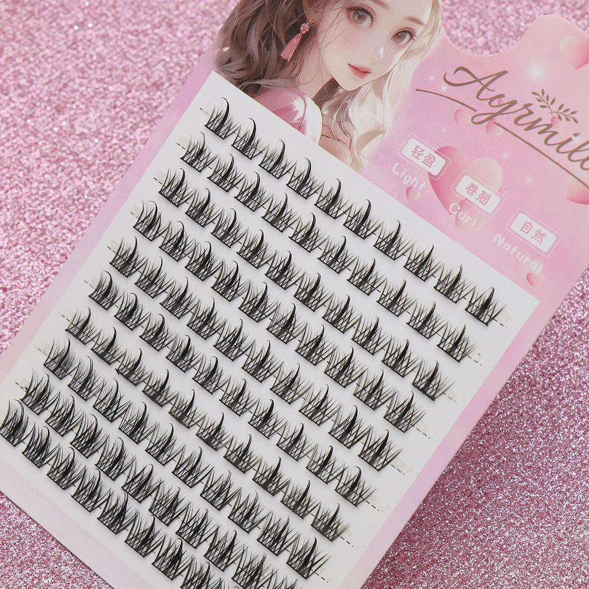 DIY Clusters Eyelash Extension Winged Individual Lashes Volume False Eyelashes Natural Segmented Eyelash Bundles Makeup Tools