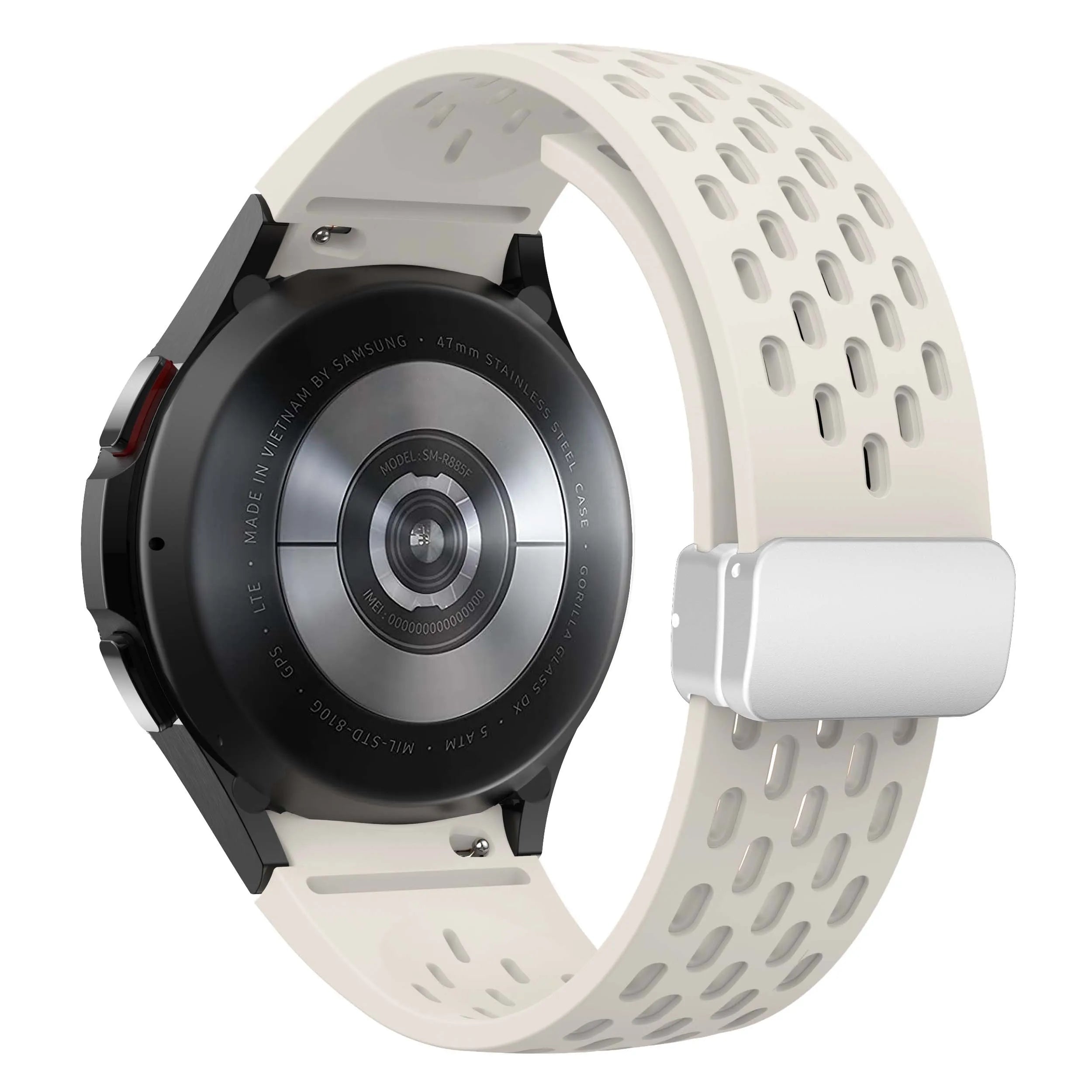 Silicone Strap for Samsung Galaxy Watch 7 6 5 4 40mm 44mm 5Pro 45mm Magnetic Buckle Band 6 Classic 43mm 47mm No Gaps Bracelet
