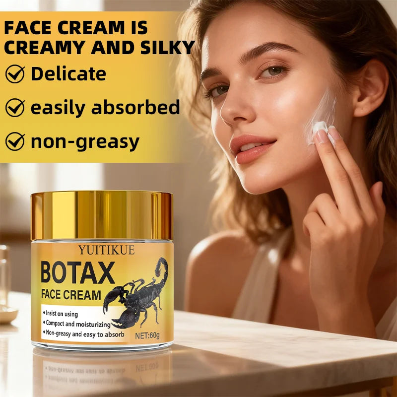 BOTAX Anti-Wrinkle Face Cream 60g - Targets Frown Lines, Crow's Feet, Nasolabial & Puppet Lines, Creamy & Non-Greasy