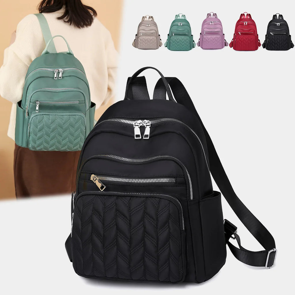 Vento Marea Women Backpack 2025 Travel Casual Waterproof Women's Shoulder Bags Female Large Capacity Oxford Rucksack Black Purse