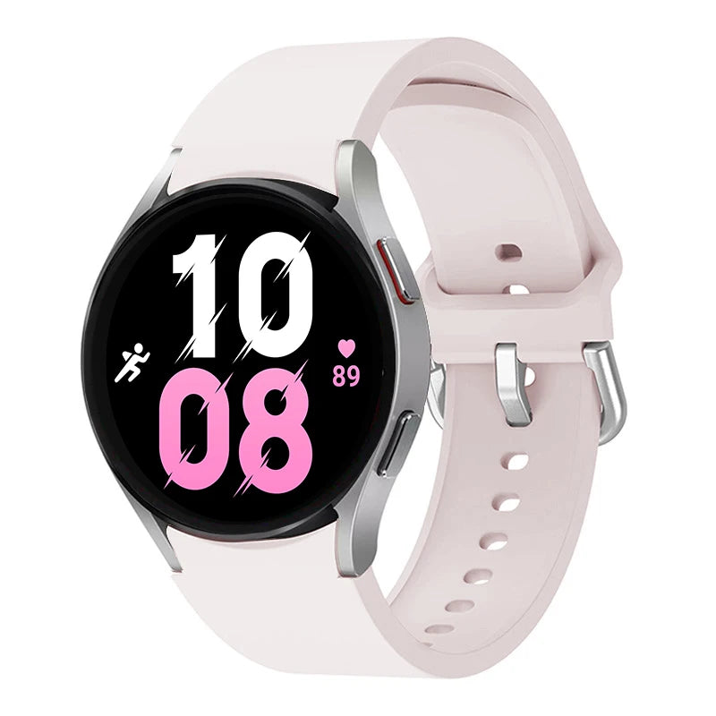 official Silicone Strap For Samsung Galaxy Watch 5 4 44mm 40mm/4Classic 46 42mm Wrist 20mm Bracelet Galaxy Watch 5 Pro 45mm Band