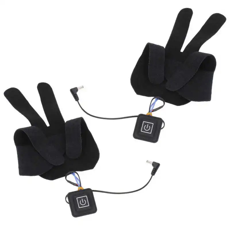 Heating 2 PCS Electric Heating Sheet 3 Gears Adjustable Heating Film Replacement DC Electric Heater Pads for Heating Gloves