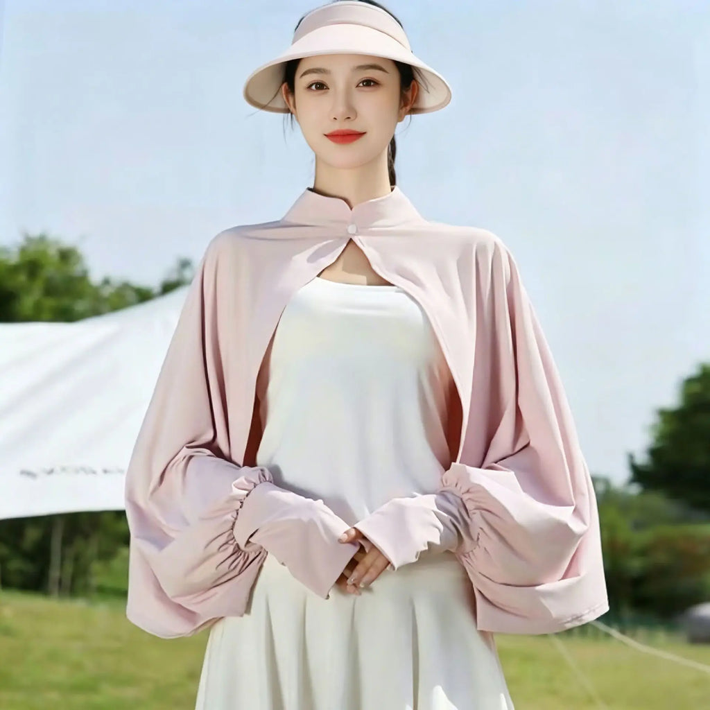 Women's Summer Cycling Driving UV-Proof Blouse Cape Breathable Sun Protection Shawl Popular New Models