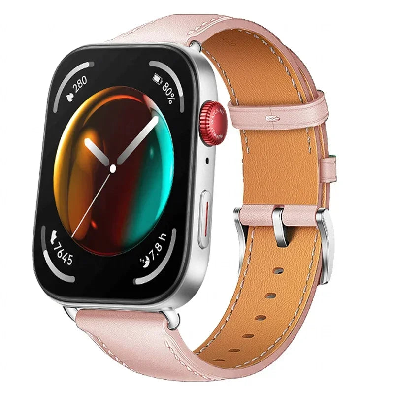 Strap For Huawei Watch Fit 3 Smartwatch Band Replacement Wristband retro Genuine Leather Bracelet For Huawei Fit 2 Accessories
