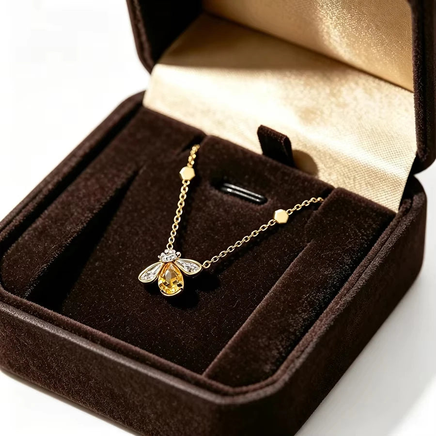 S925 silver clover thread lock bow necklace suitable for women's daily wear DIY exquisite jewelry gifts