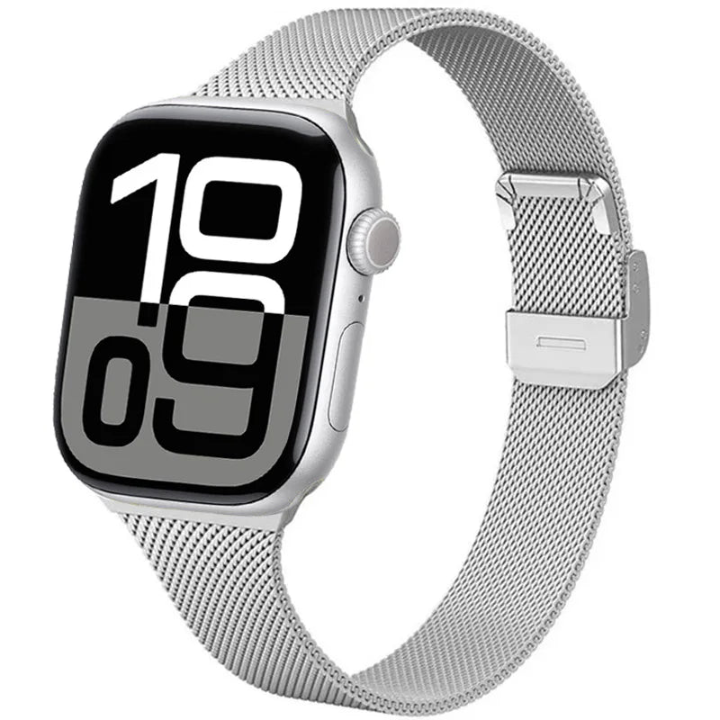 Milanese Strap for Apple Watch 44mm 40mm 45mm 41mm 46mm 42mm 38 49mm Metal Bracelet iWatch Series 11 10 Ultra 9 8 7 6 5 SE3 band