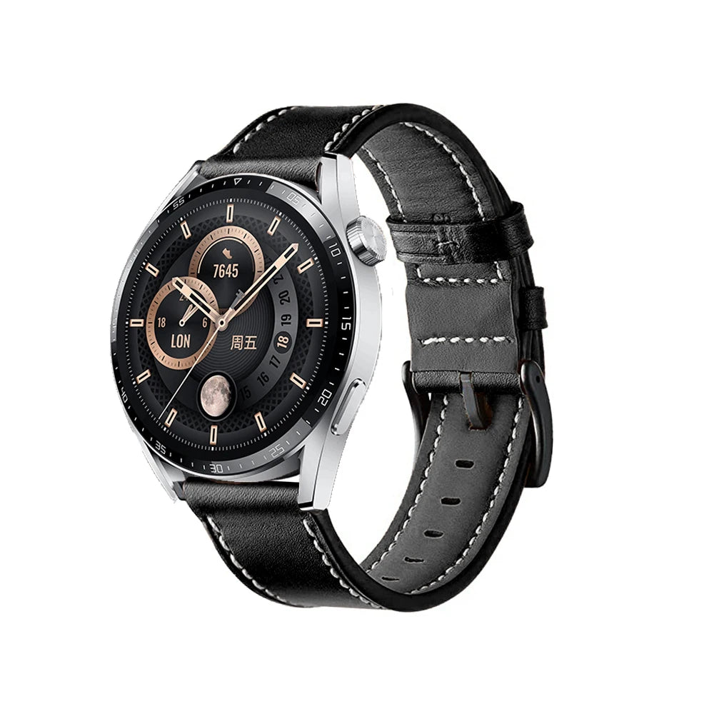 22mm Bracelet Leather Pемешок GTR4 Bands For Huami Amazfit GTR 3 Pro GTR 4 Watch Straps GTR3/GTR2/2e Stratos 3 2S 47mm Wristband