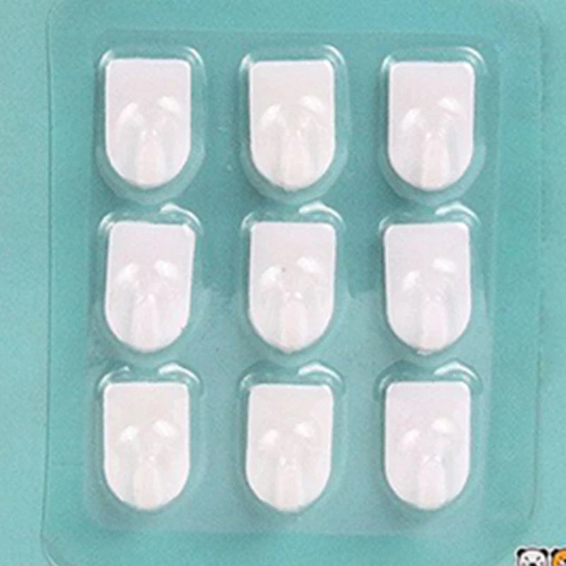 9Pcs/Set Adhesive Paste Wall Hanger Storage Jewelry Display Jewelry Hooks Holder Storage Organizer Earring Ring Necklace Hanger