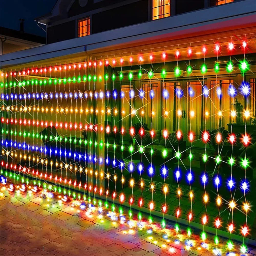 Remote Fairy Lights USB Curtain LED String Lights EID Mubarak Bedroom Wedding Valentine's Day Ramadan Home Decoration 2026
