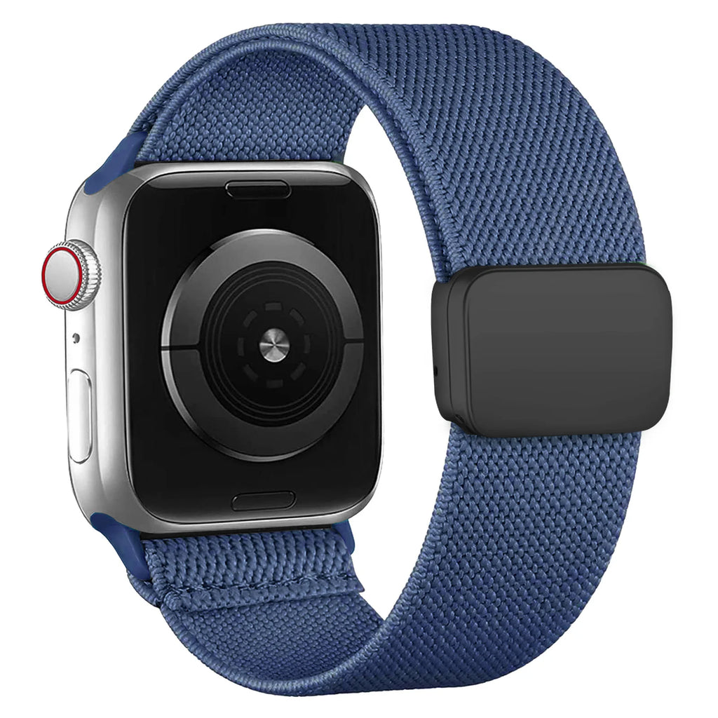 Magnetic Loop For Apple Watch Band 40mm 44mm 45mm 49mm 41mm 38mm Nylon sport bracelet iwatch ultra 3 2 Series 11 10 9 8 se strap