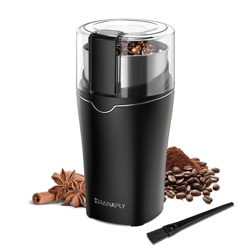 Coffee Grinder with Removable Stainless Steel Cup Electric Coffee Beans Grinder Household Coffee Mill for Spices Herb Nuts,300W