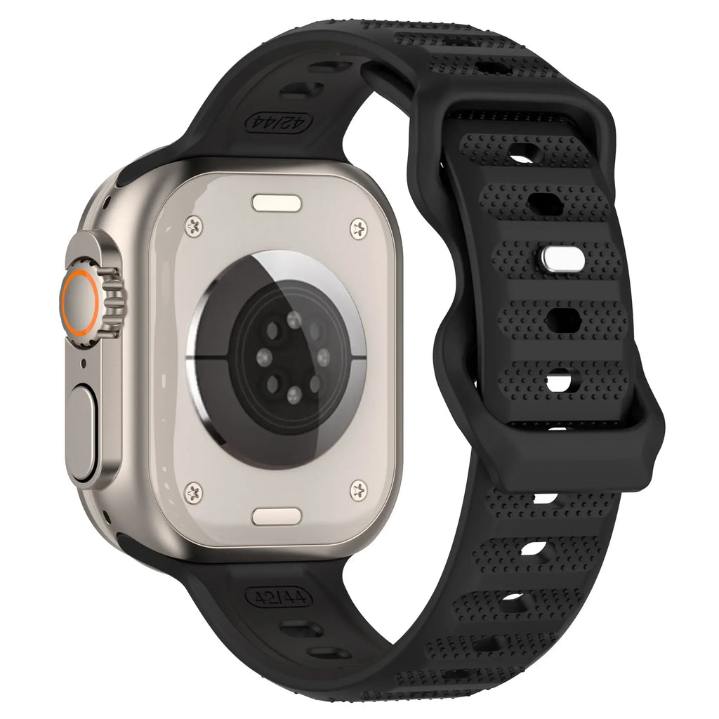 Silicone Strap for Apple Watch Band series 10 42mm 46mm 9 8 7 41 45mm ultra2 49mm 44 40 38 42mm Correa Band for Iwatch 6 SE 5 4