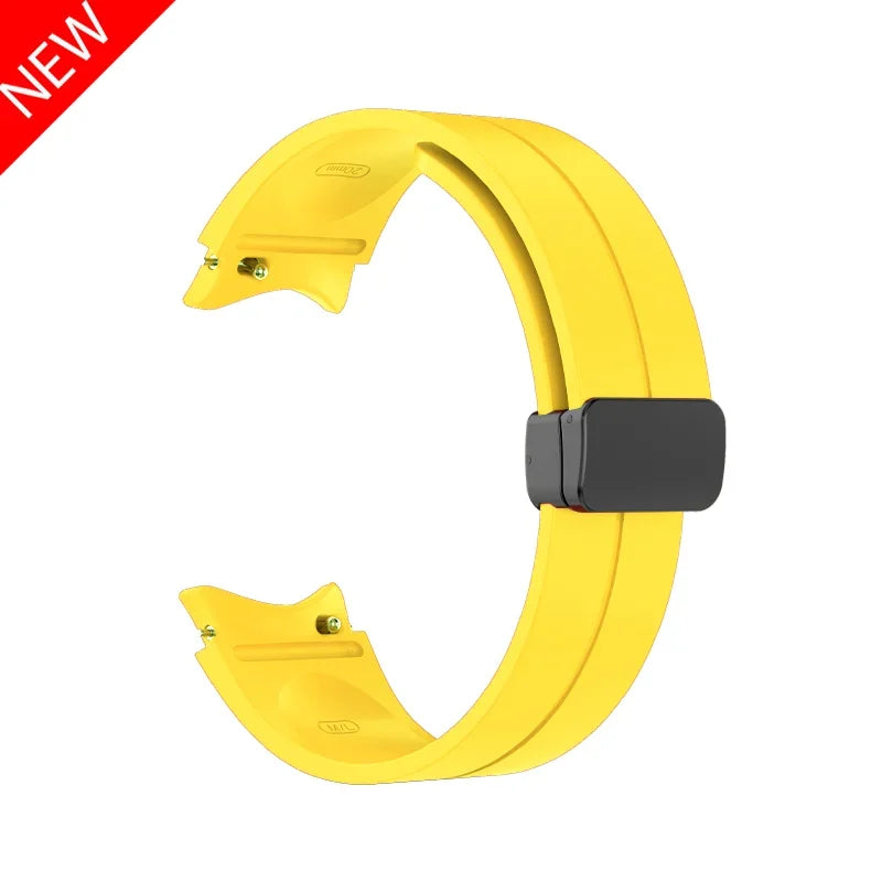 Original Silicone Band for Samsung Watch 7 6 5 4 Classic Strap 47mm 43mm 44mm 40mm Magnetic Buckle For Galaxy Watch 5 Pro 45mm