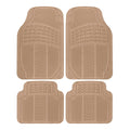 Floor Mats, 4-Piece All-Weather Car Mat with Universal Fit Design, Durable Rubber Car Floor Mats with Capture Ridges, Waterproof for Cars Trucks SUV (Black)