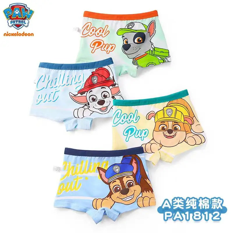 2024 New Genuine Paw Patrol Boys Girls Underpants Children Underwear Girls shorts Boxer Brief Cotton Corner Pants High Quality