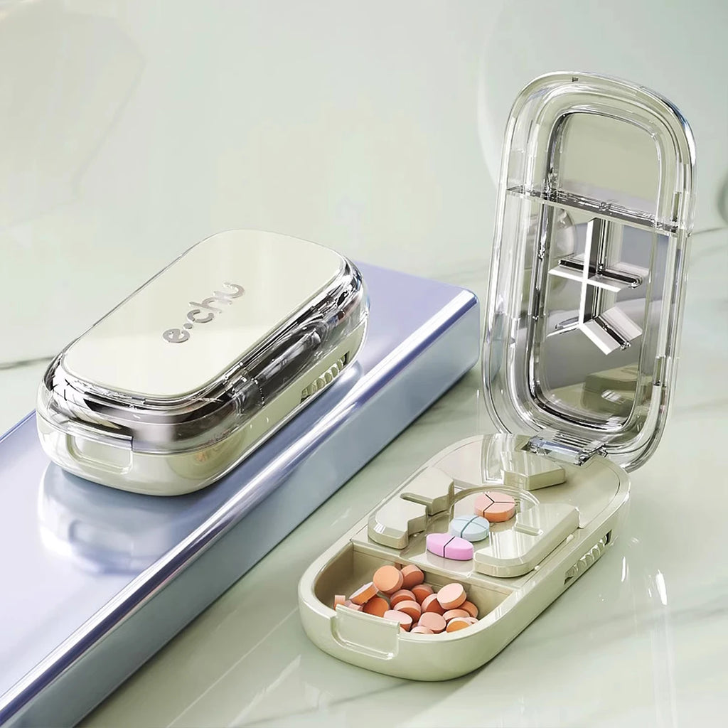 Portable Pill Splitter Pill Divider, and Pill Cutter That Can Precisely and Evenly Split Pills into Halves, Thirds, and Quarters