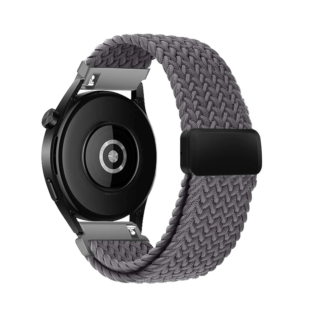 18/20/22 Braided Loop for Garmin Venu/3/3s/Forerunner 265S/265/645 Band Elastic Wristband Magnetic Buckle for Garmin VivoMove3