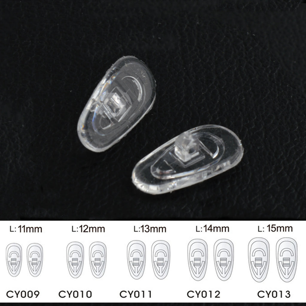 2000pcs Wholesale Eyeglasses Glasses Silicone nose pads various types & sizes eyewear nose pad part oval round
