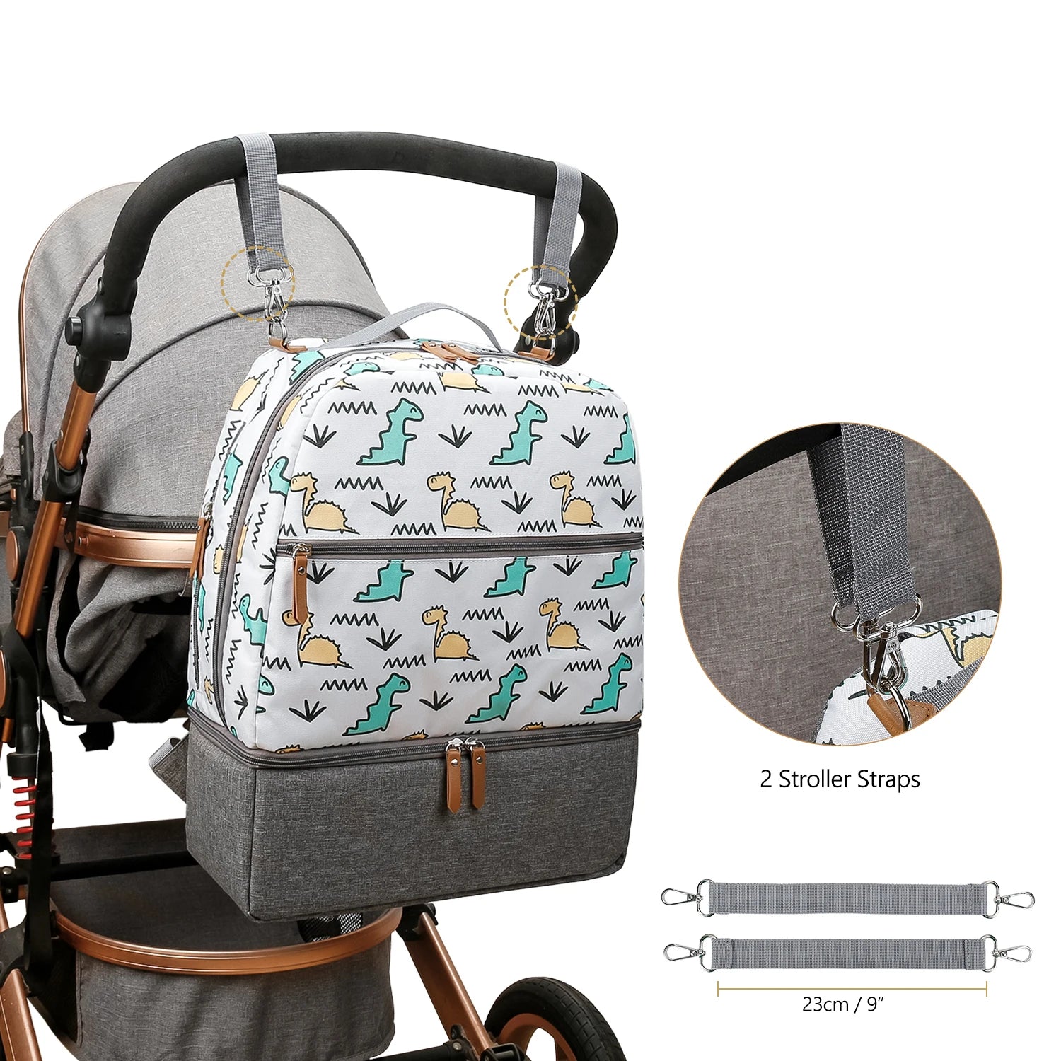 Breast Pump Bag Cooler Compartment for Breast Pump - Middle Size Cooler Bag Double Layer Pumping Bag for Working Outdoor Mom