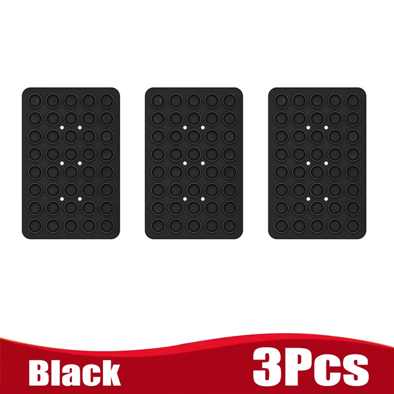 Double Side Silicone Suction Pad for Mobile Phone Fixture Suction Cup Adhesive Silicone Rubber Sucker Pad for Fixed Pad