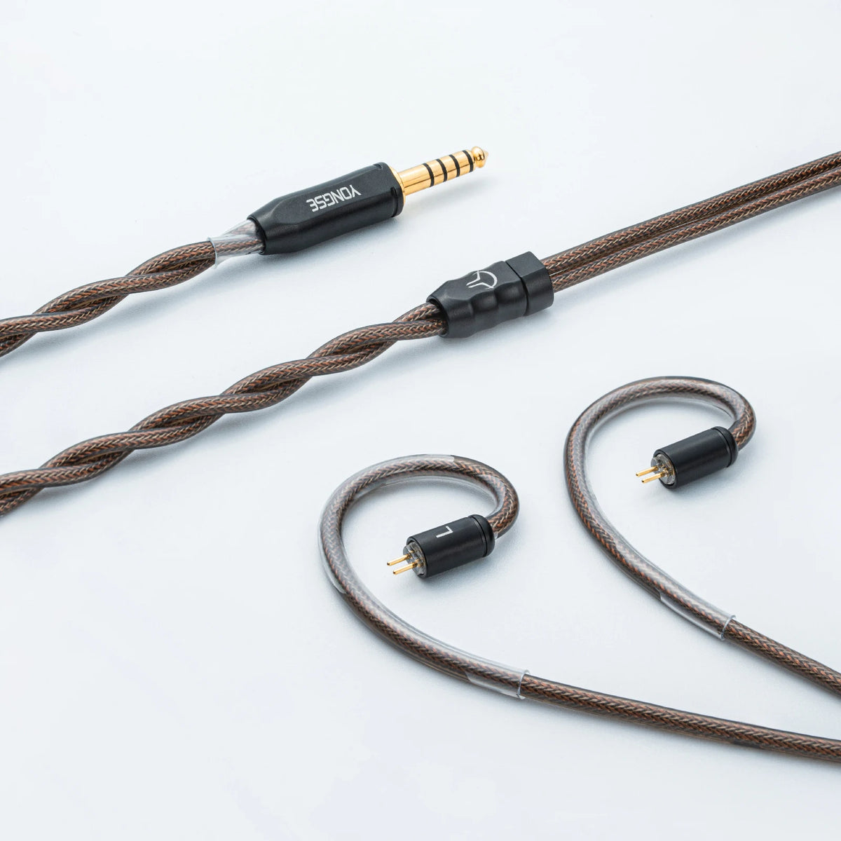 YONGSE Mech-X Cable Silver-plated Single Crystal Copper + Graphene Shielding Earphone Cable