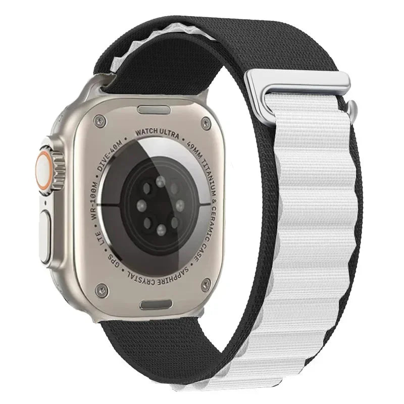 Alpine Loop Belt For Apple Watch Ultra 49mm 11 10 9 8 7 10 46mm 42mm 45mm 41mm Nylon Band iWatch Series 6 5 4 SE 44mm40mm Correa