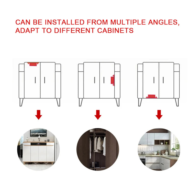12 Pieces Cupboard Kitchen Furniture Magnetic Cabinet Door Latch Closures White Plastic Strong Powerful Magnet Catch