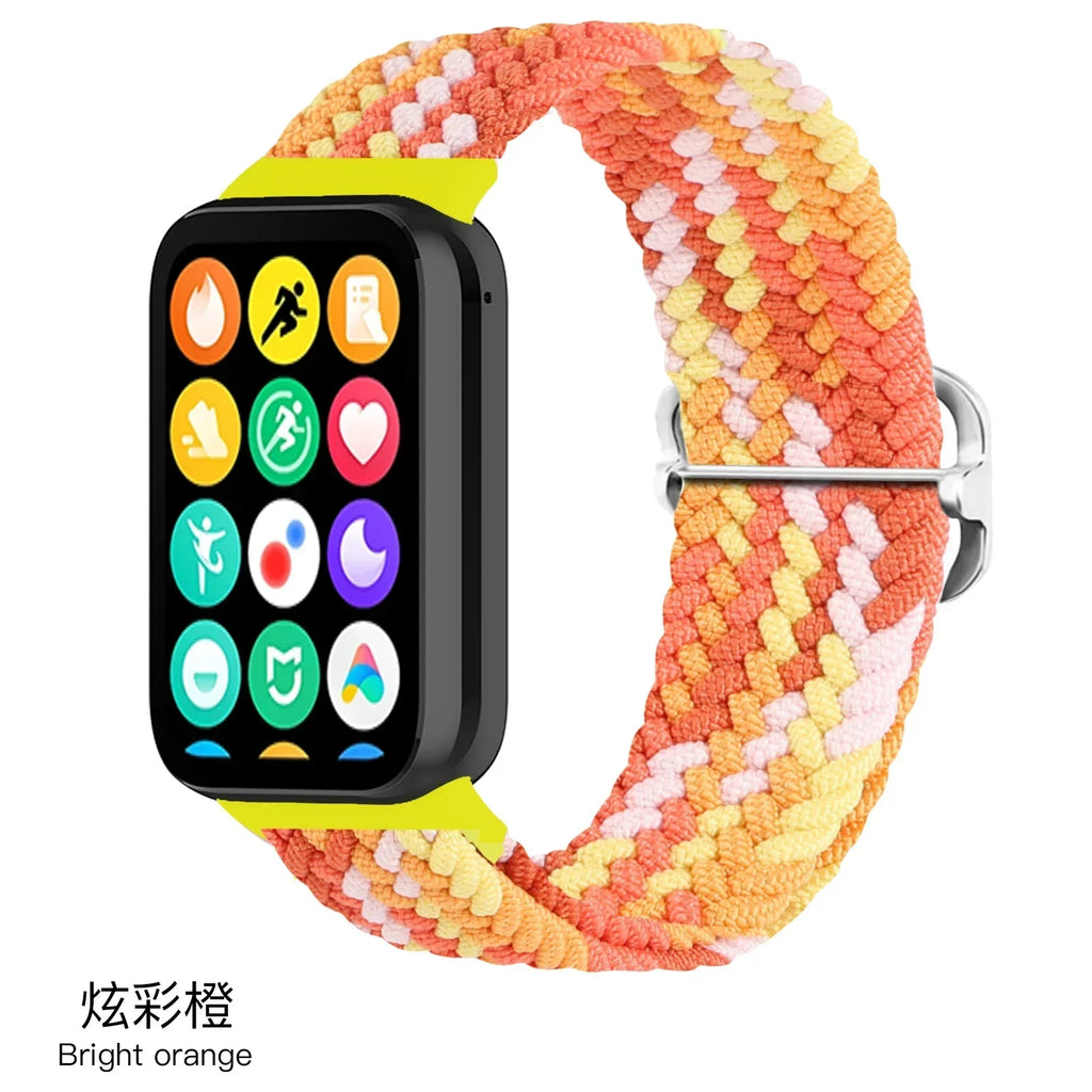 Nylon Strap for Xiaomi Mi Band 9/8 Pro Breathable Replaceable Bracelet Wristband Correa Redmi Watch 4/5/6 Watchband Accessories