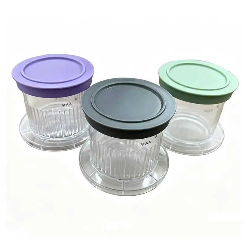 A66Z For Cuisinart Fastfreeze 5-In-1 Ice Cream Maker Compatible- 2 Pack Dessert Cups With Lids