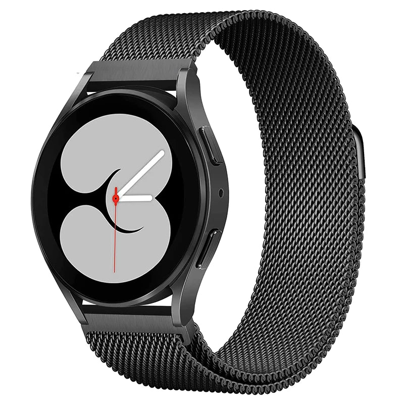 22mm 20mm Milanese Loop Strap For Samsung Galaxy Watch 6 5 4 44mm 40mm 6 Classic Active 2 Bracelet Huawei Gt Magnetic Watch Band