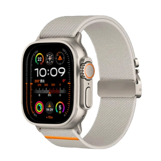 Nylon Strap for Apple Watch Ultra Band 49mm 10 9 8 7 46mm 45 41 44 40mm 42mm Braided Elastic Bracelet for IWatch Series 6 SE 5 4