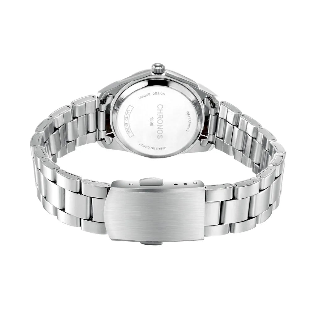 CHRONOS Elegant Women Watch Luxury Ladies Fashion Brand Wristwatch Quartz Movement Stainless Steel Gift for Female Girlfriend