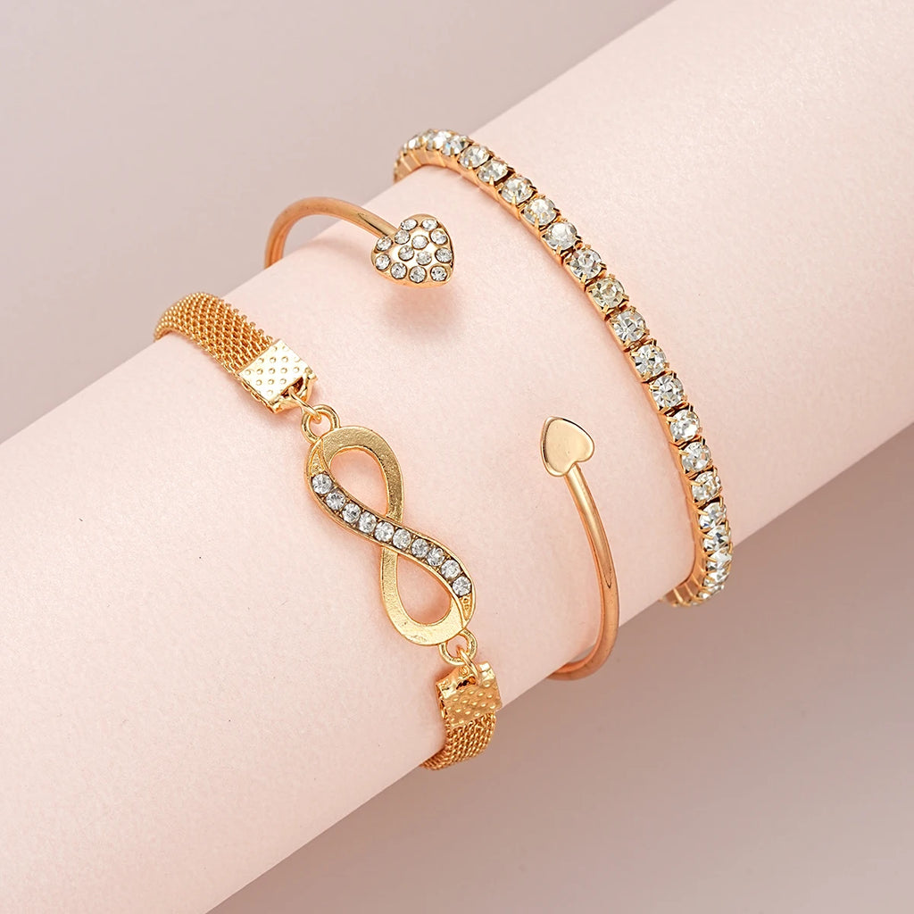 73 Pcs/Set Fashion Metal Earrings Necklaces Bracelets Ankles Rings Combinations Jewelry Sets For Women's Gifts 2024 New