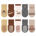 5 Pairs Kids Non-slip Socks Cotton Boys and Girls Cute Cartoon Patterned Comfy Breathable Baby Toddler Floor Socks